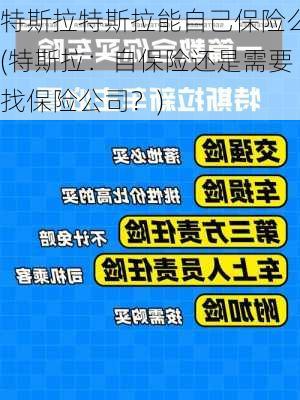 特斯拉特斯拉能自己保险么(特斯拉：自保险还是需要找保险公司？)-第3张图片-苏希特新能源