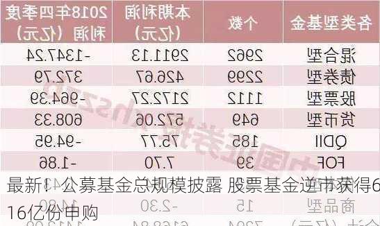 最新！公募基金总规模披露 股票基金逆市获得616亿份申购-第1张图片-苏希特新能源