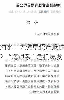 酒水、大健康资产抵债？“海银系”危机爆发