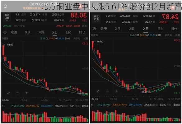 北方铜业盘中大涨5.61% 股价创2月新高-第1张图片-苏希特新能源