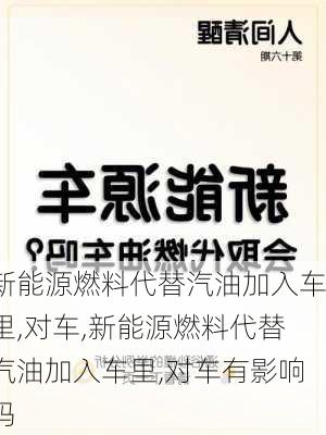 新能源燃料代替汽油加入车里,对车,新能源燃料代替汽油加入车里,对车有影响吗-第1张图片-苏希特新能源