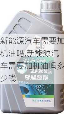 新能源汽车需要加机油吗,新能源汽车需要加机油吗多少钱-第1张图片-苏希特新能源