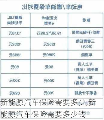 新能源汽车保险需要多少,新能源汽车保险需要多少钱-第3张图片-苏希特新能源