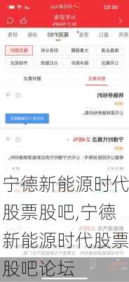 宁德新能源时代股票股吧,宁德新能源时代股票股吧论坛