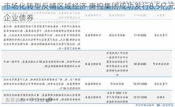 市场化转型反哺区域经济 唐控集团成功发行8.5亿元企业债券-第3张图片-苏希特新能源