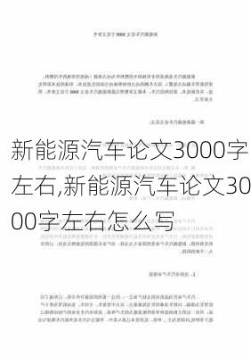 新能源汽车论文3000字左右,新能源汽车论文3000字左右怎么写-第1张图片-苏希特新能源