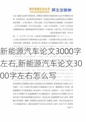 新能源汽车论文3000字左右,新能源汽车论文3000字左右怎么写-第3张图片-苏希特新能源