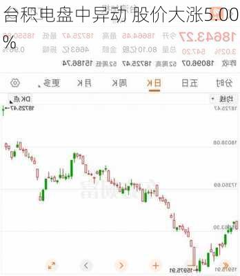 台积电盘中异动 股价大涨5.00%-第3张图片-苏希特新能源