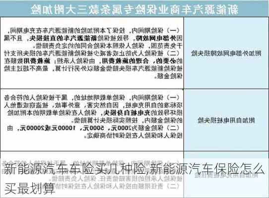 新能源汽车车险买几种险,新能源汽车保险怎么买最划算-第3张图片-苏希特新能源