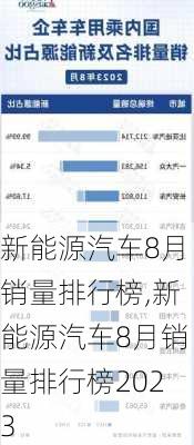 新能源汽车8月销量排行榜,新能源汽车8月销量排行榜2023-第2张图片-苏希特新能源