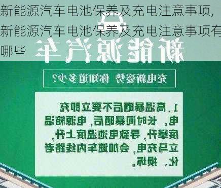 新能源汽车电池保养及充电注意事项,新能源汽车电池保养及充电注意事项有哪些-第2张图片-苏希特新能源