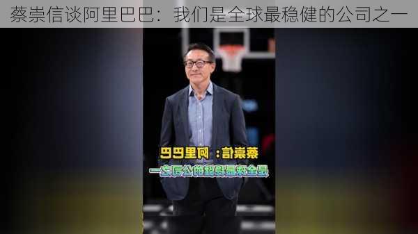 蔡崇信谈阿里巴巴：我们是全球最稳健的公司之一-第1张图片-苏希特新能源