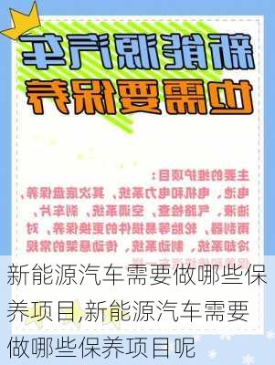 新能源汽车需要做哪些保养项目,新能源汽车需要做哪些保养项目呢-第1张图片-苏希特新能源