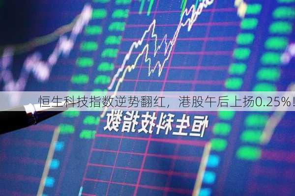 恒生科技指数逆势翻红，港股午后上扬0.25%！