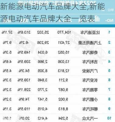 新能源电动汽车品牌大全,新能源电动汽车品牌大全一览表-第3张图片-苏希特新能源