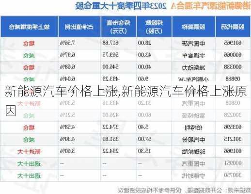 新能源汽车价格上涨,新能源汽车价格上涨原因-第3张图片-苏希特新能源