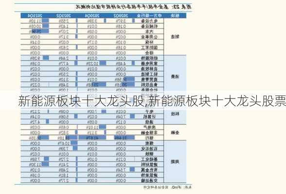 新能源板块十大龙头股,新能源板块十大龙头股票-第1张图片-苏希特新能源