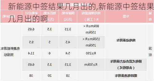 新能源中签结果几月出的,新能源中签结果几月出的啊-第2张图片-苏希特新能源