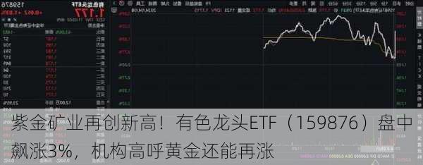 紫金矿业再创新高！有色龙头ETF（159876）盘中飙涨3%，机构高呼黄金还能再涨-第3张图片-苏希特新能源