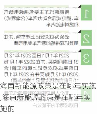 海南新能源政策是在哪年实施,海南新能源政策是在哪年实施的-第3张图片-苏希特新能源