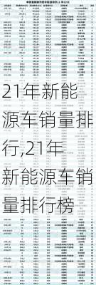 21年新能源车销量排行,21年新能源车销量排行榜-第2张图片-苏希特新能源