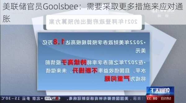 美联储官员Goolsbee：需要采取更多措施来应对通胀-第1张图片-苏希特新能源