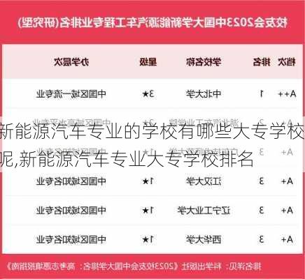 新能源汽车专业的学校有哪些大专学校呢,新能源汽车专业大专学校排名-第1张图片-苏希特新能源