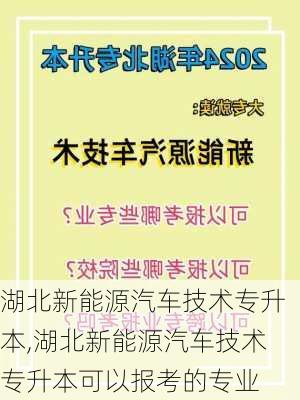 湖北新能源汽车技术专升本,湖北新能源汽车技术专升本可以报考的专业-第3张图片-苏希特新能源