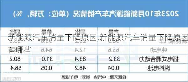 新能源汽车销量下降原因,新能源汽车销量下降原因有哪些-第3张图片-苏希特新能源