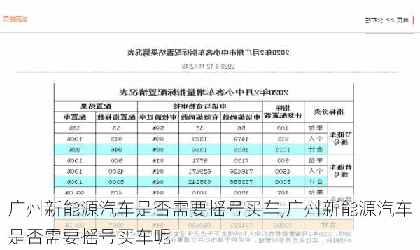 广州新能源汽车是否需要摇号买车,广州新能源汽车是否需要摇号买车呢-第1张图片-苏希特新能源