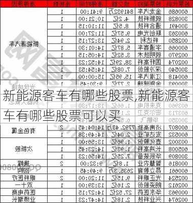 新能源客车有哪些股票,新能源客车有哪些股票可以买-第2张图片-苏希特新能源