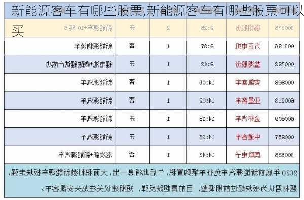 新能源客车有哪些股票,新能源客车有哪些股票可以买-第3张图片-苏希特新能源