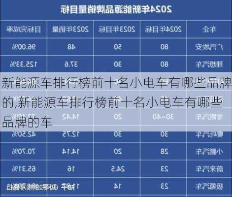 新能源车排行榜前十名小电车有哪些品牌的,新能源车排行榜前十名小电车有哪些品牌的车-第3张图片-苏希特新能源