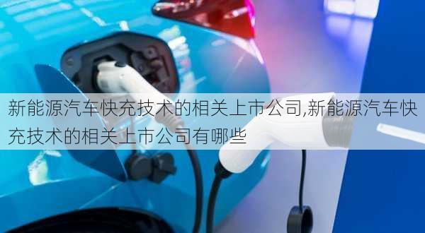 新能源汽车快充技术的相关上市公司,新能源汽车快充技术的相关上市公司有哪些-第3张图片-苏希特新能源