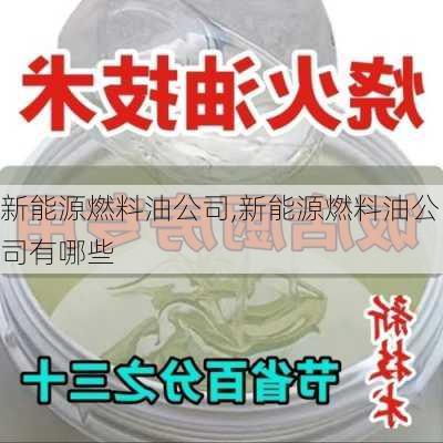 新能源燃料油公司,新能源燃料油公司有哪些-第2张图片-苏希特新能源