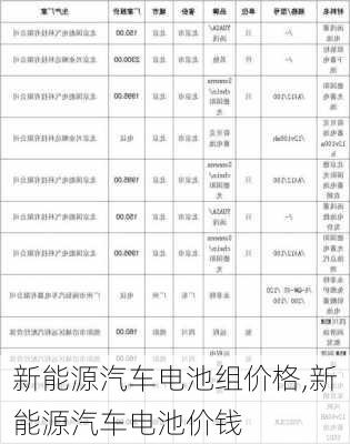 新能源汽车电池组价格,新能源汽车电池价钱-第1张图片-苏希特新能源