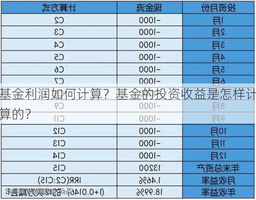 基金利润如何计算？基金的投资收益是怎样计算的？-第2张图片-苏希特新能源