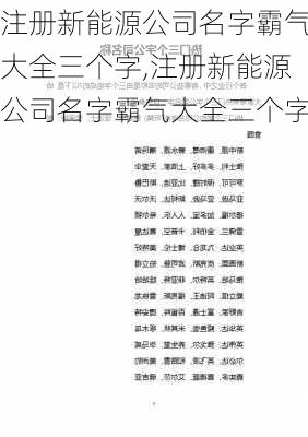 注册新能源公司名字霸气大全三个字,注册新能源公司名字霸气大全三个字