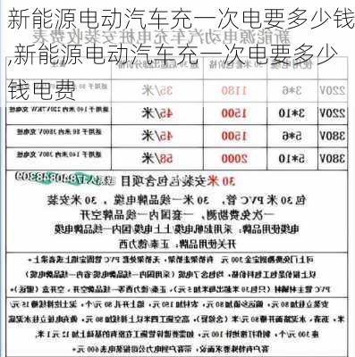 新能源电动汽车充一次电要多少钱,新能源电动汽车充一次电要多少钱电费-第2张图片-苏希特新能源