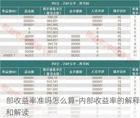 部收益率准吗怎么算-内部收益率的解释和解读-第3张图片-苏希特新能源