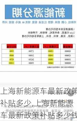 上海新能源车最新政策补贴多少,上海新能源车最新政策补贴多少钱-第2张图片-苏希特新能源