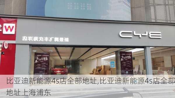 比亚迪新能源4s店全部地址,比亚迪新能源4s店全部地址上海浦东-第2张图片-苏希特新能源