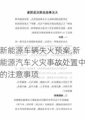 新能源车辆失火预案,新能源汽车火灾事故处置中的注意事项-第2张图片-苏希特新能源