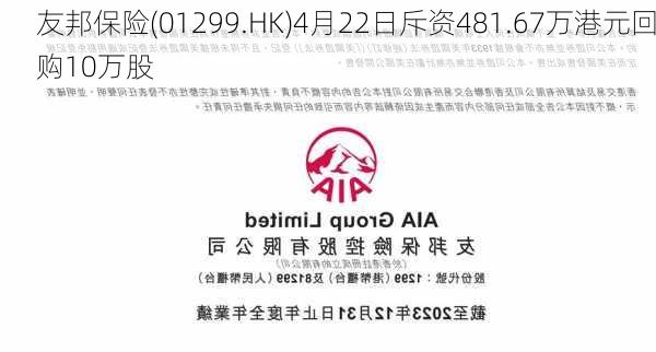 友邦保险(01299.HK)4月22日斥资481.67万港元回购10万股-第1张图片-苏希特新能源