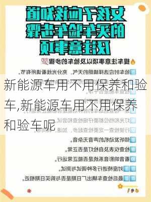 新能源车用不用保养和验车,新能源车用不用保养和验车呢-第1张图片-苏希特新能源