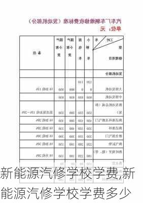 新能源汽修学校学费,新能源汽修学校学费多少-第1张图片-苏希特新能源