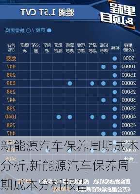 新能源汽车保养周期成本分析,新能源汽车保养周期成本分析报告