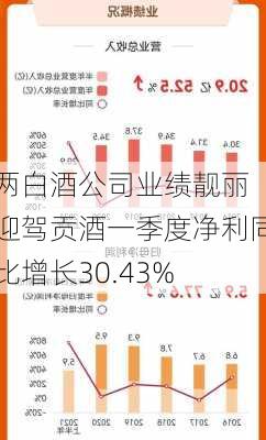 两白酒公司业绩靓丽 迎驾贡酒一季度净利同比增长30.43%-第3张图片-苏希特新能源