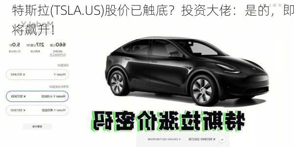 特斯拉(TSLA.US)股价已触底？投资大佬：是的，即将飙升！-第1张图片-苏希特新能源