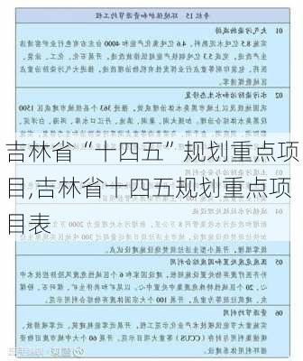 吉林省“十四五”规划重点项目,吉林省十四五规划重点项目表-第3张图片-苏希特新能源